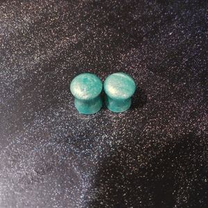 00g saddle flare plugs mermaid teal